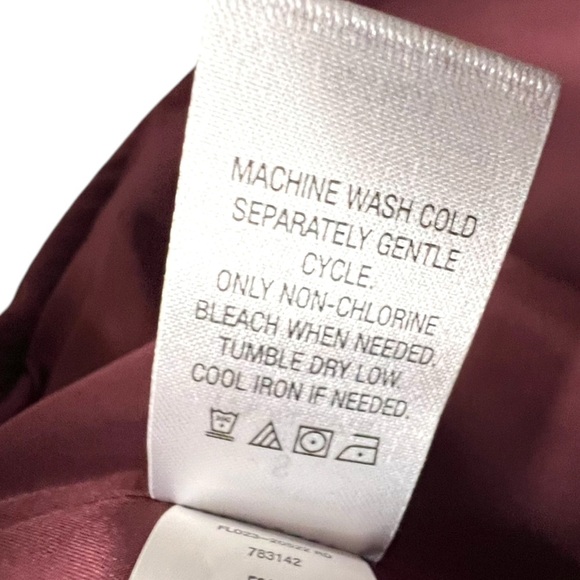 Ridgecut Shacket Fully Lined with Pockets Wool Blend in Wine Size Small - Picture 8 of 14